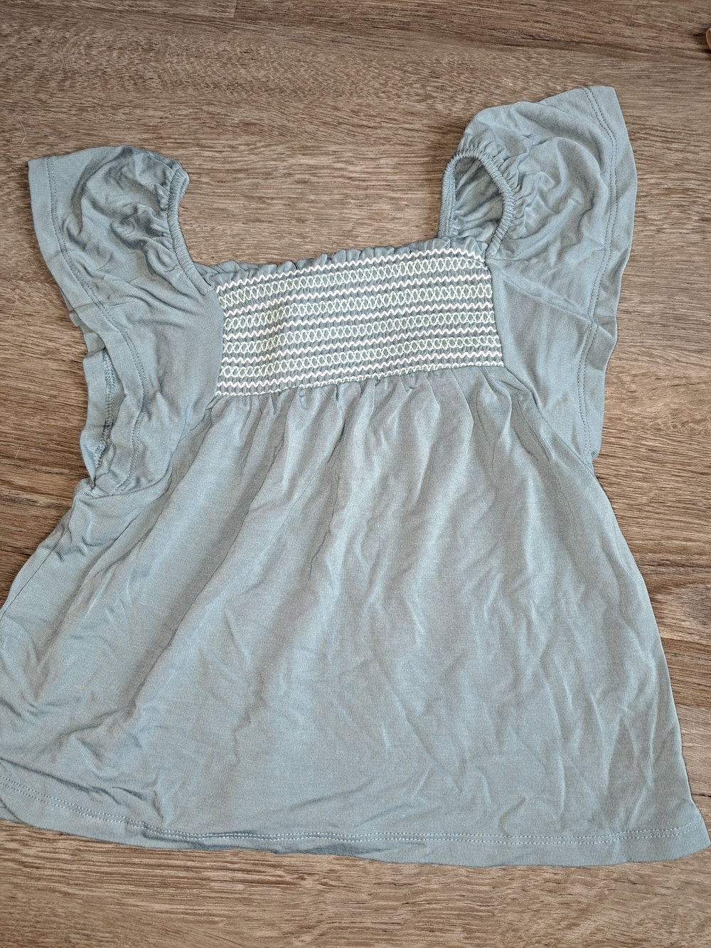 Little Sleepies 3T Puff Sleeve Smocked Square Neck Top